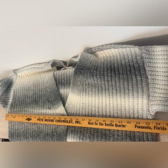 Lucky Brand Ombre Striped Cardigan V Neck Cozy Relaxed Loose Size XXL - Picture 7 of 13